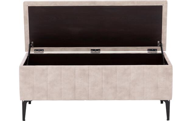 Goossens excellent bedbank attent beige stof - 8235535-{merk}-proefmodel-proefmodel-stof-05